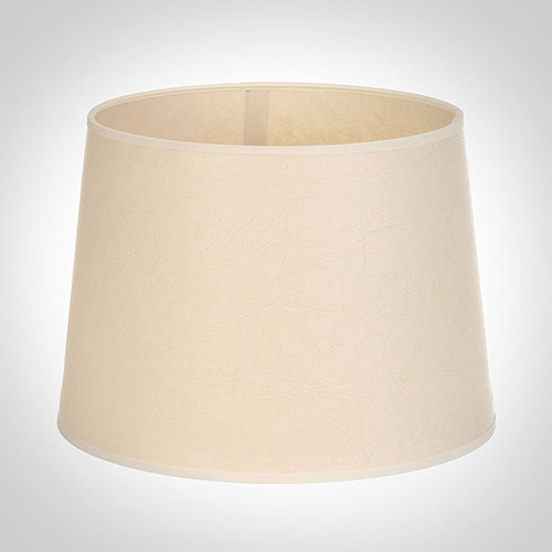 30cm Pendant Medium French Drum Shade in ParchmentCream Trim