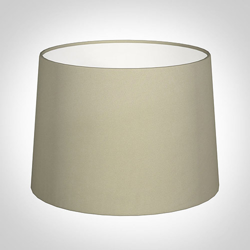 40cm Medium French Drum Shade in Pale Smoke Satin