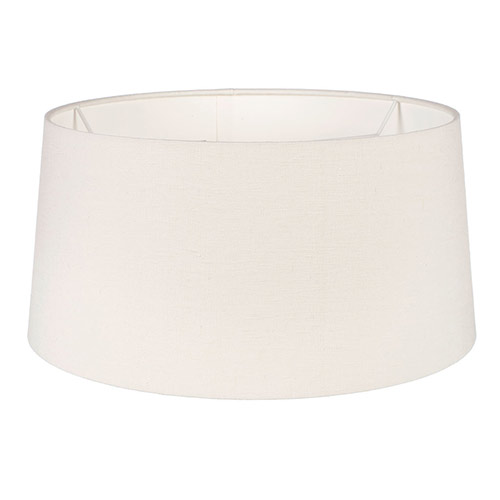 45cm Pendant Wide French Drum Shade in Cream Killowen Linen