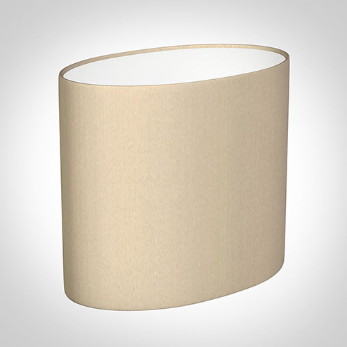 20cm Straight Oval Shade in Royal Oyster Silk