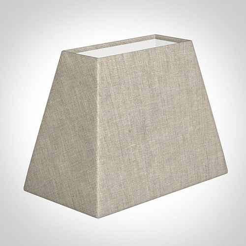 36cm Sloped Oval Shade in Natural Isabelle Linen