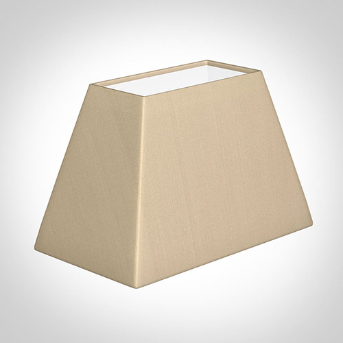 46cm Sloped Rectangle Shade in Royal Oyster Silk