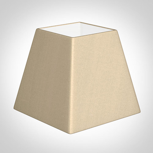 20cm Sloped Square Shade in Royal Oyster Silk