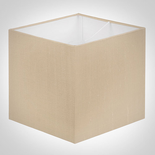 20cm Straight Square Shade in Royal Oyster Silk