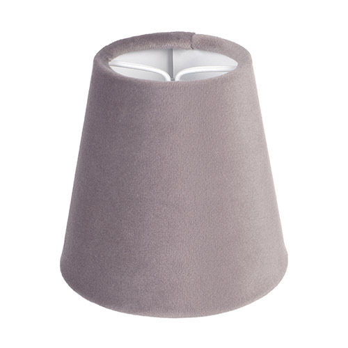 Tapered Candle Clip Shade in Dusky Pink Hunstanton Velvet  