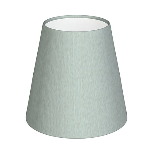 Tapered Candle Shade in French Grey Silk