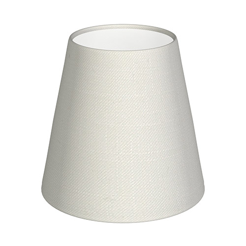 Tapered Candle Shade in Off White Waterford