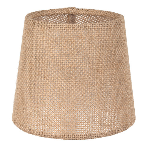 French Drum Candle Shade in Natural Jute