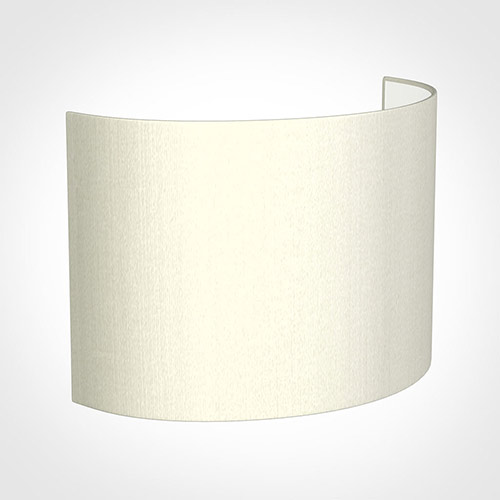 28cm Carlyle Half Shade in Pearl Faux Silk