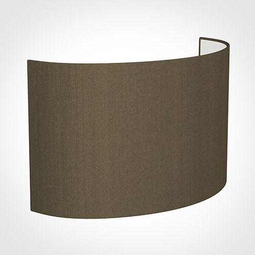 32cm Carlyle Half Shade in Bronze Faux Silk