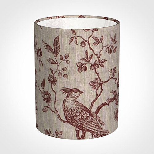 16cm Medium Cylinder Shade in Red Isabelle