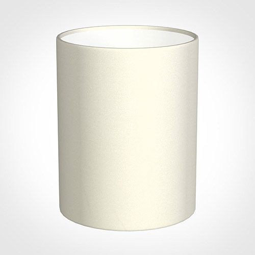 16cm Medium Cylinder Shade in Cream Satin