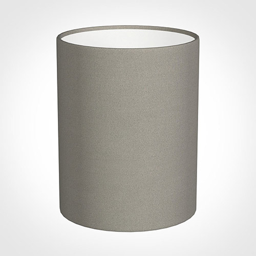 16cm Medium Cylinder Shade in Pewter Satin