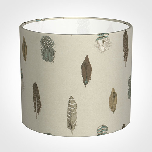 40cm Medium Cylinder Shade in Stone Featherdown