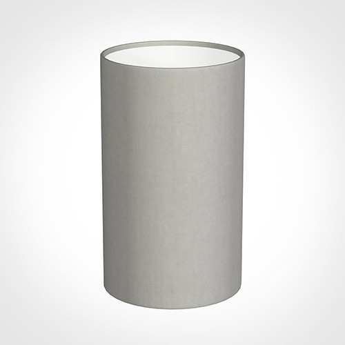 15cm Narrow Cylinder Shade in Soft Grey Waterford Linen