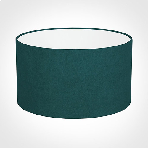 30cm Wide Cylinder Shade in Teal Hunstanton Velvet