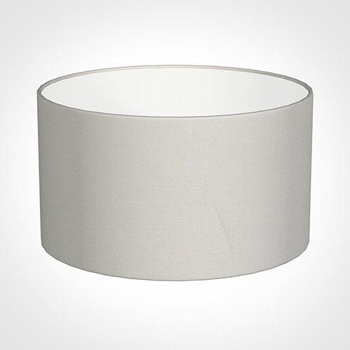 30cm Wide Cylinder Shade in Off White Waterford Linen