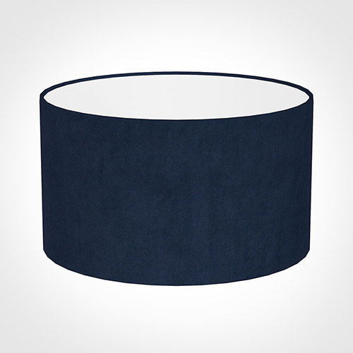 35cm Wide Cylinder Shade in Navy Blue Hunstanton