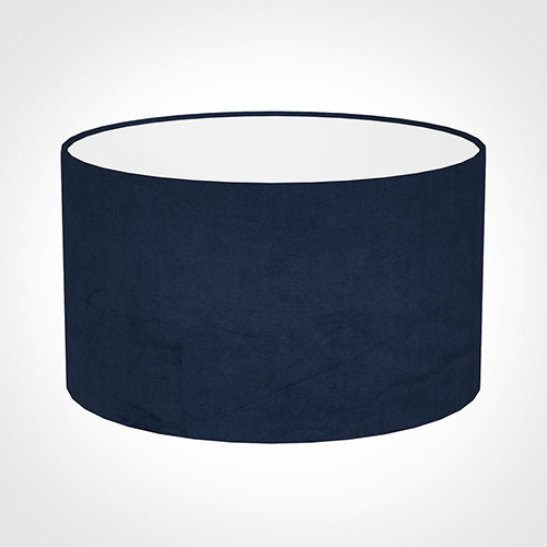 45cm Wide Cylinder Shade in Navy Blue Hunstanton