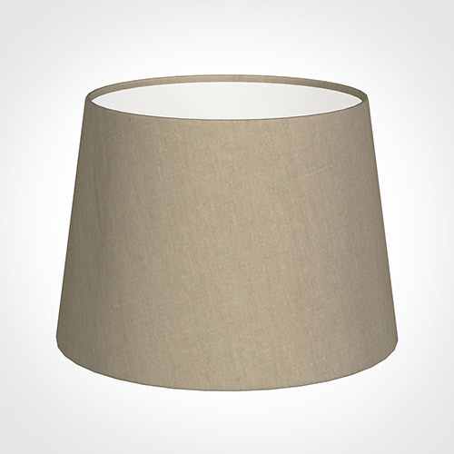 20cm Medium French Drum Shade in Limestone Waterford Linen