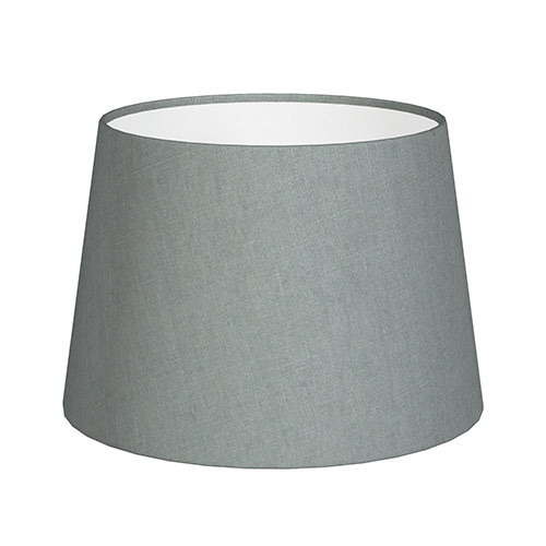 25cm Medium French Drum Shade in Blue Waterford Linen