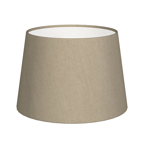 25cm Medium French Drum Shade in Limestone Waterford Linen