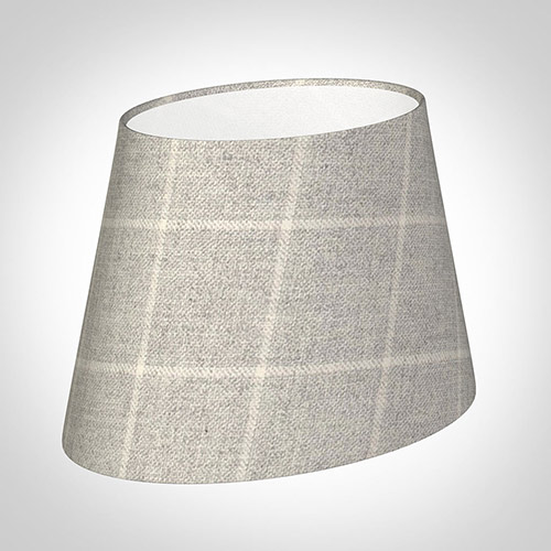 25cm Sloped Oval in Stirling Check Lovat Wool