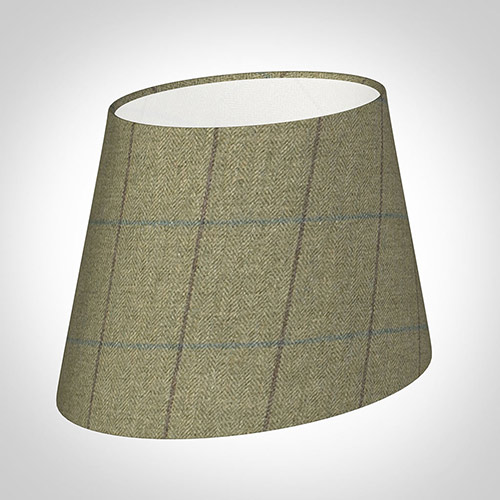 25cm Sloped Oval in Talisker Check Lovat Wool