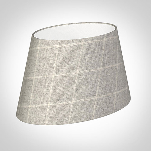 35cm Sloped Oval in Stirling Check Lovat Wool