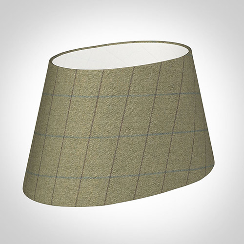 40cm Sloped Oval in Talisker Check Lovat Wool