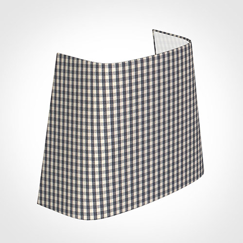 22cm Penrose Half Shade in Grey Longford Gingham