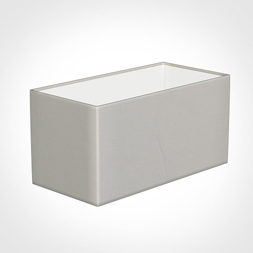 30cm Straight Rectangle Shade in Off White Waterford Linen