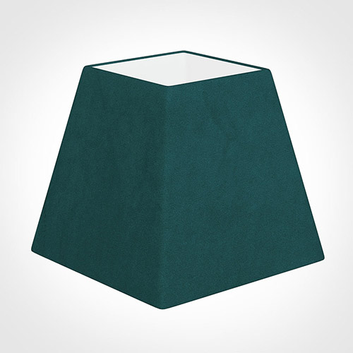20cm Sloped Square Shade in Teal Hunstanton Velvet