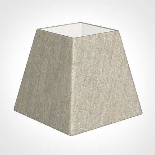 20cm Sloped Square Shade in Natural Isabelle