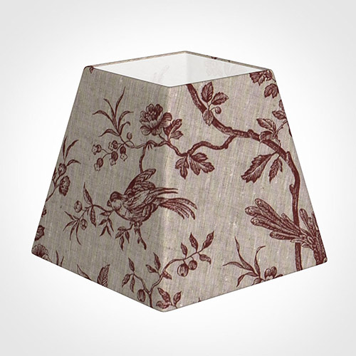 20cm Sloped Square Shade in Red Isabelle