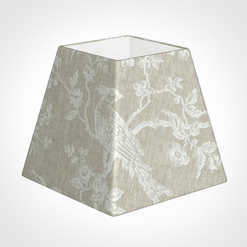 20cm Sloped Square Shade in White Isabelle