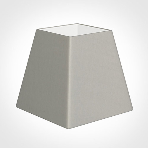 40cm Sloped Square Shade in Soft Grey Waterford Linen