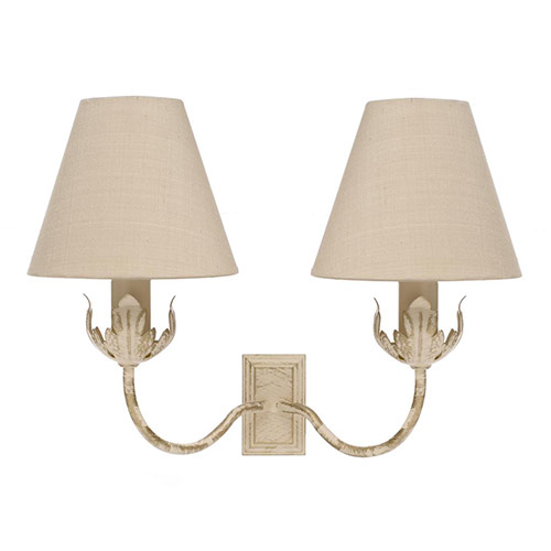 Double Tulip Wall Light in Old Ivory