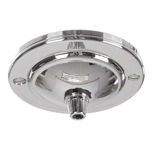 Georgian Ceiling Rose with Cable Grip in Nickel