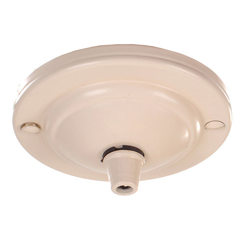 Georgian Ceiling Rose Cable Grip in Plain Ivory