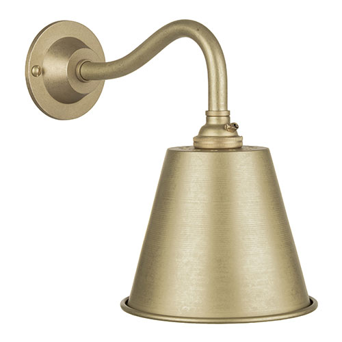Club Wall Light in Burnished Brass