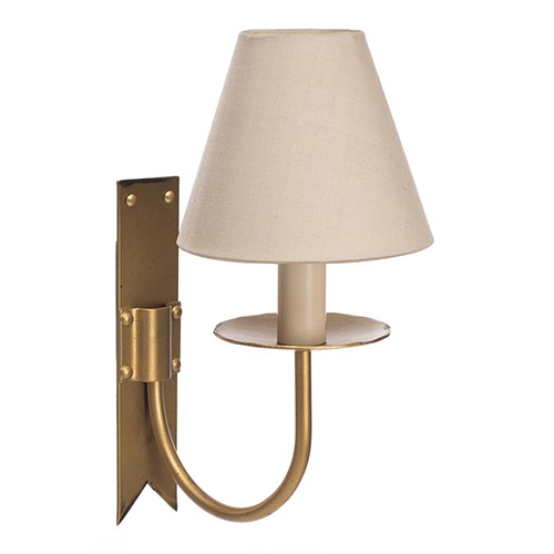 Single Cottage Wall Light in Old Gold