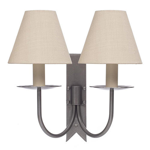 Double Cottage Wall Light in Polished
