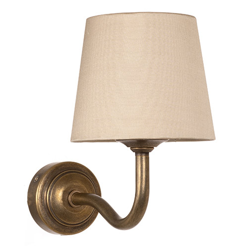 Byron Bathroom Light Fitting in Antiqued Brass