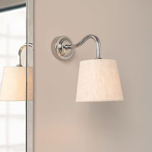 Byron Bathroom Light Fitting in Nickel