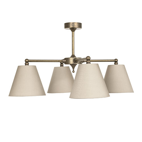 Conway Pendant Fitting in Antiqued Brass