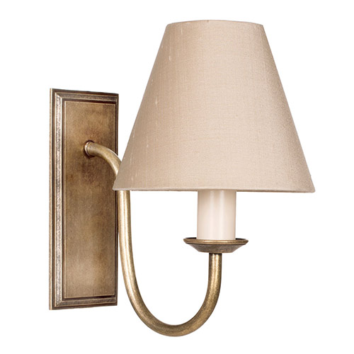 Single Gosford Wall Light in Antiqued Brass