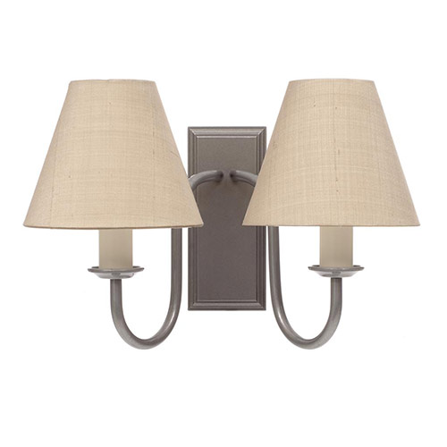 Double Gosford Wall Light in Polished