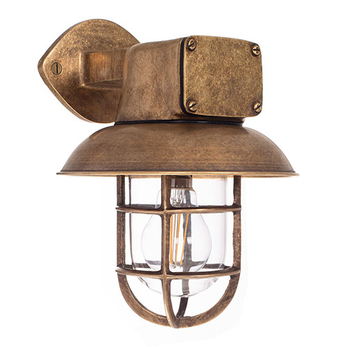 Britannia Ship Light in Antiqued Brass