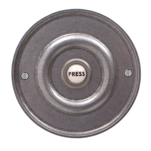 Door Bell Cover in Polished with Ceramic Bell Push